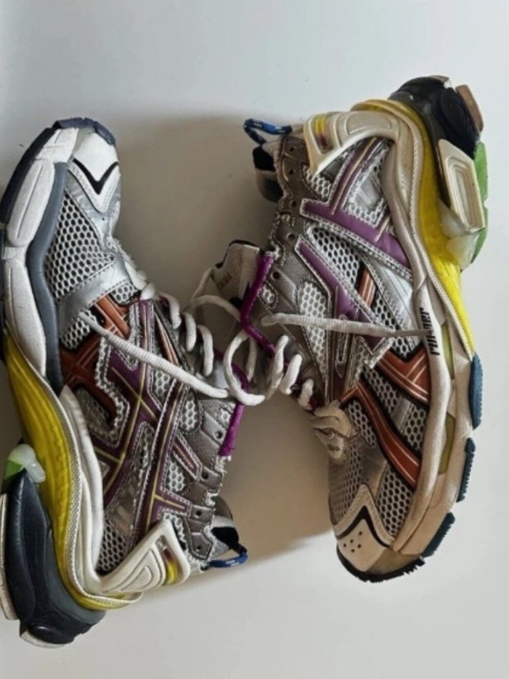 Balenciaga Runners Distressed Multicolor EU size 42 ( fits US 9.5 ) - Picture 5 of 6
